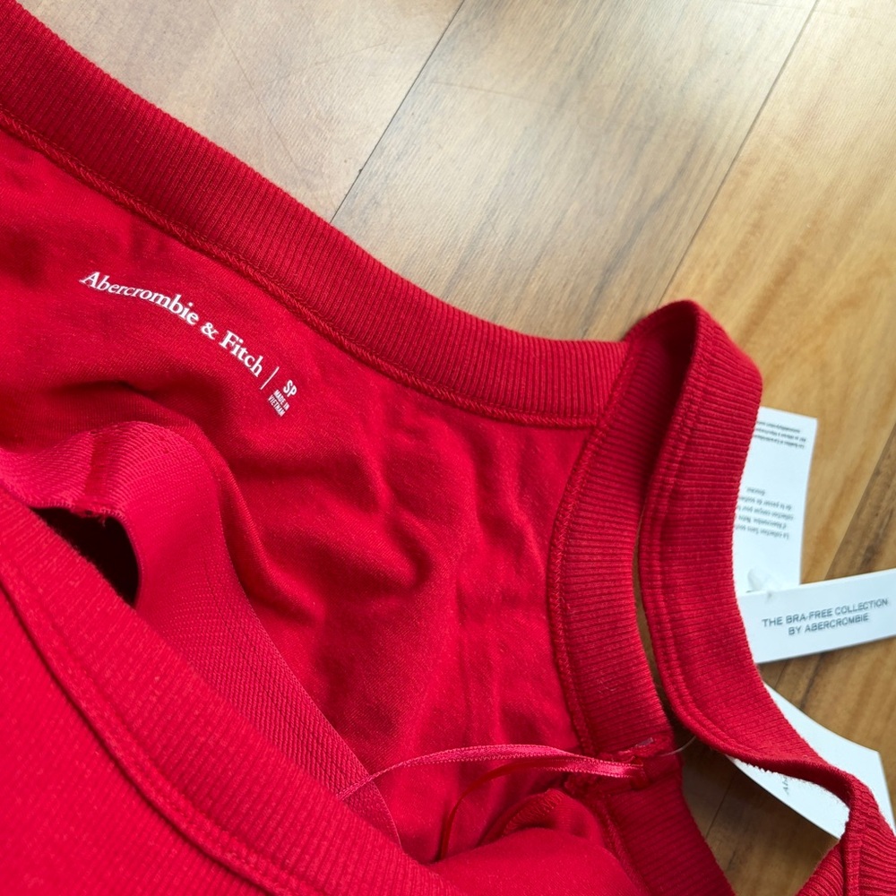 A&F Bra-Free Essential 90s Rib Midi Dress SP Abercrombie tank dress